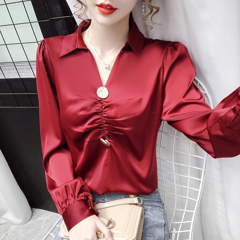 Chiffon Shirt Women's Spring And Autumn Long Sleeve