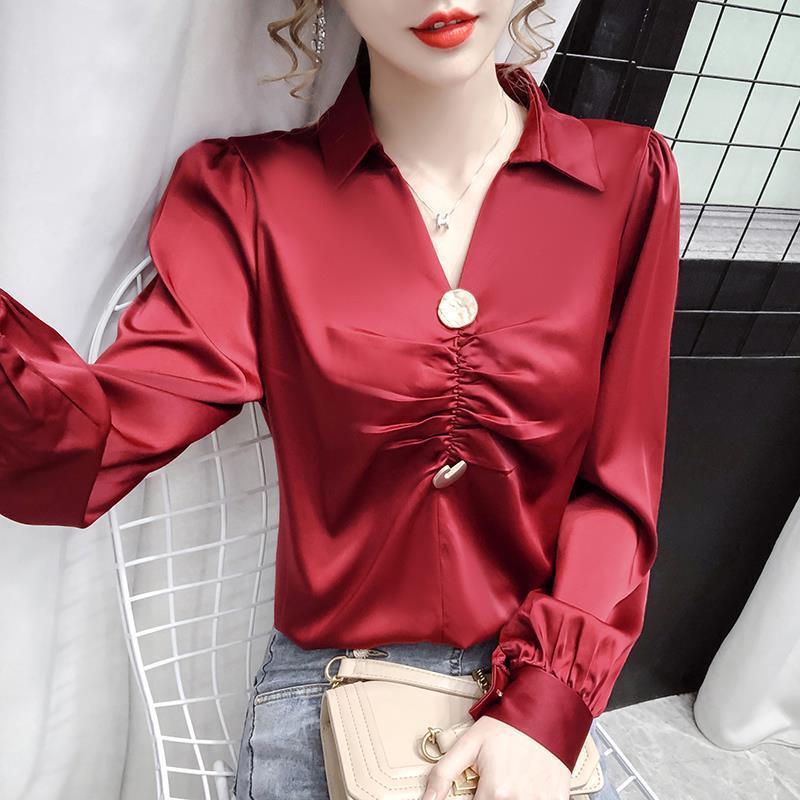 Chiffon Shirt Women's Spring And Autumn Long Sleeve